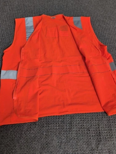 Yellow Freight Safety Vest Reflective Teamsters American Flag Large image 15