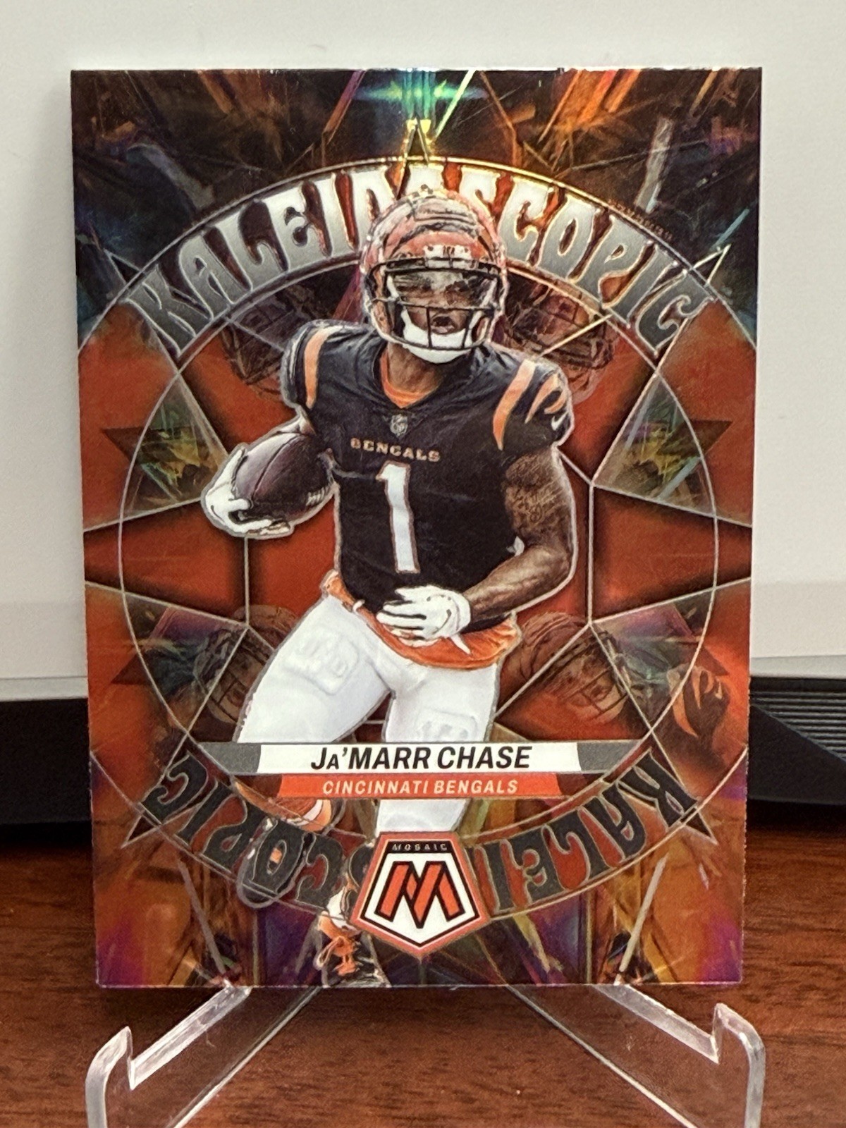 2023 Mosaic Ja’Marr Chase Kaleidoscopic Prizm SSP CASE HIT Bengals Jamarr