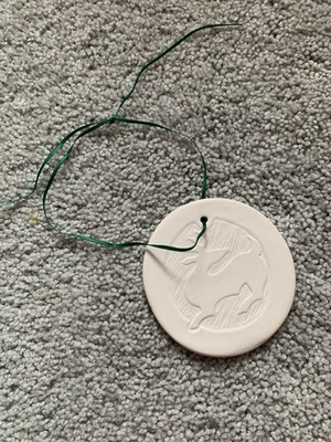 Vintage The Sea Ranch California Christmas Ornament Holiday 1990 Deer Ceramic