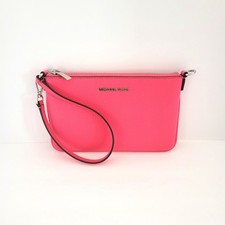 Michael Kors Jet Set Viaggio Piccola Borsa Convertibile Polso Pelle di Ibisco