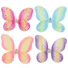 Adults Kids Butterfly Wings Performance Star Headband Classic Fairy Stick 1Set