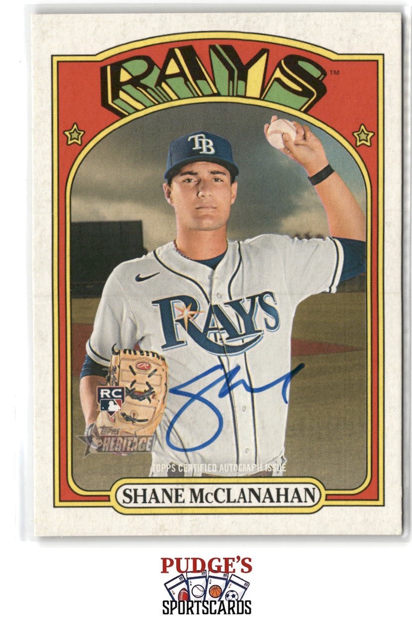 Shane McClanahan 2021 Topps Heritage Real One Autographs High Number #ROA-SM
