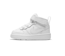 Nike Little Kids Court Borough Mid 2 Sneakers,White, Different Sizes, CD7784-100
