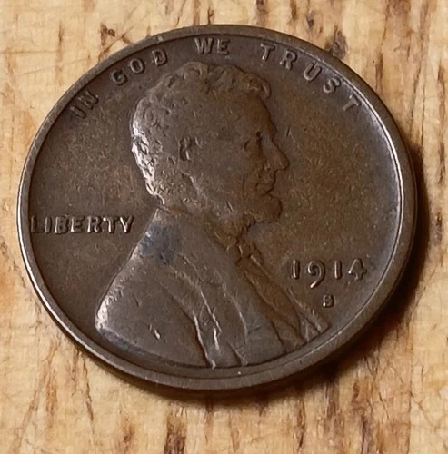 Lincoln Wheat Cent 1914S VG+ #3