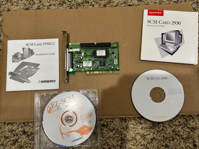Adaptec AHA-2930CU SCSI Controller Card w/drivers TESTED