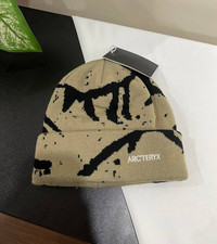 Arc  teryx Grotto Toque Beige Merino Wool Knit Winter Ski Beanie Unisex NWT