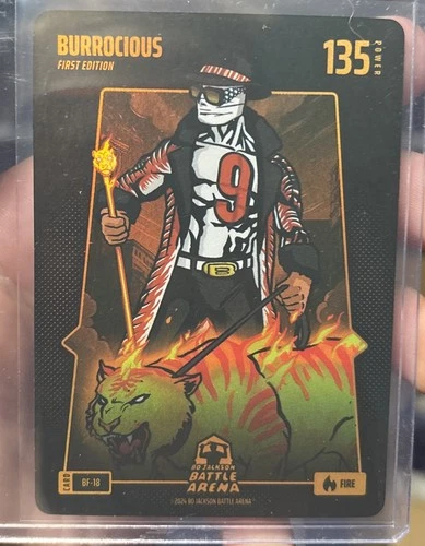 BURROCIOUS JOE BURROW 2024 BATTLE ARENA FIRE FIRST EDITION