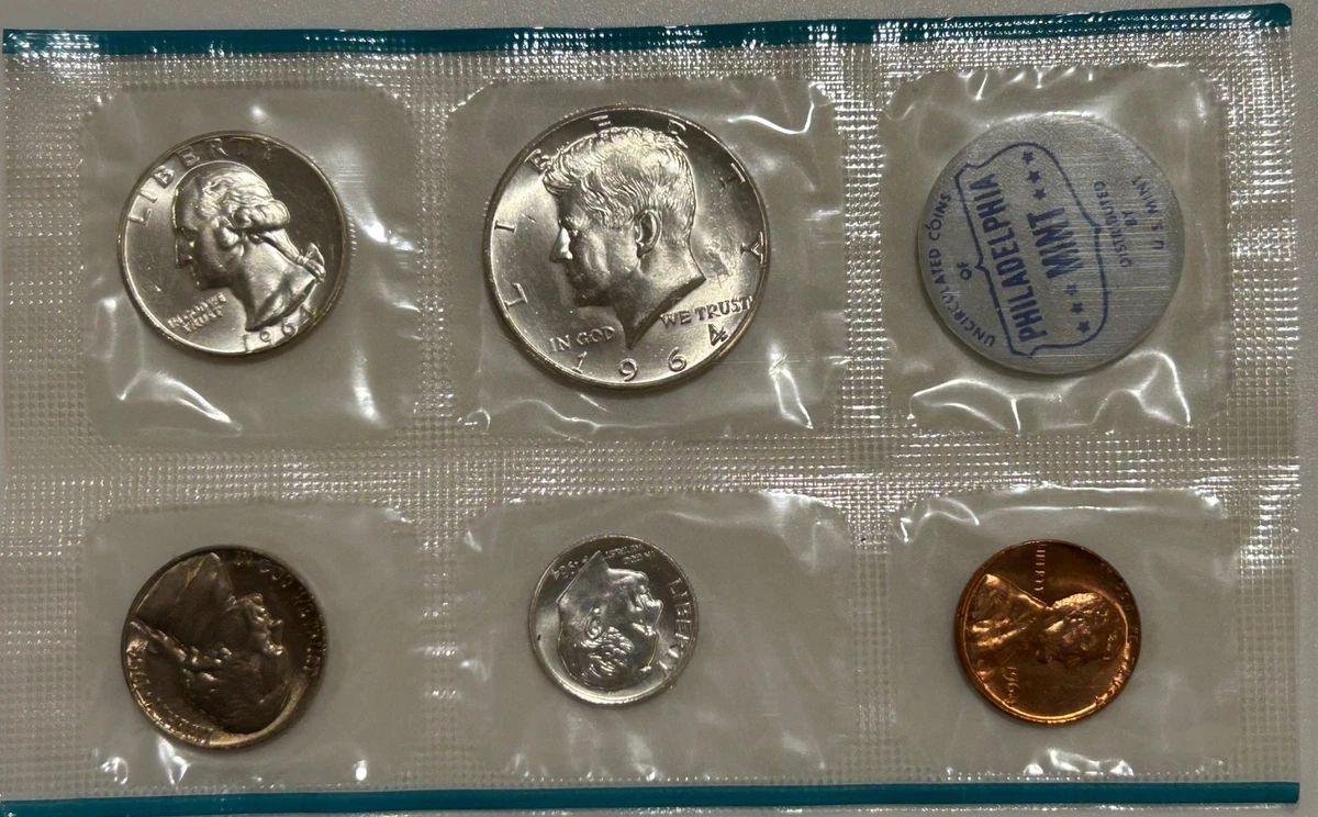 Philadelphia U.S. Mint 1964 US Coin Mint Sets for sale | eBay