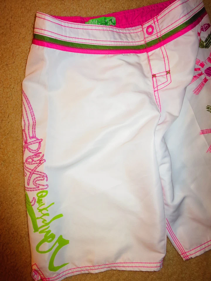 Shorts de surf Quiksilver Roxy prancha rosa meninas 3 - Imagem 3 de 4