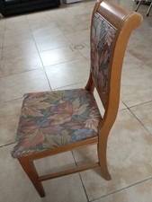 sedie in legno con seduta e schienale in tessuto decorato stock 80 pezzi  