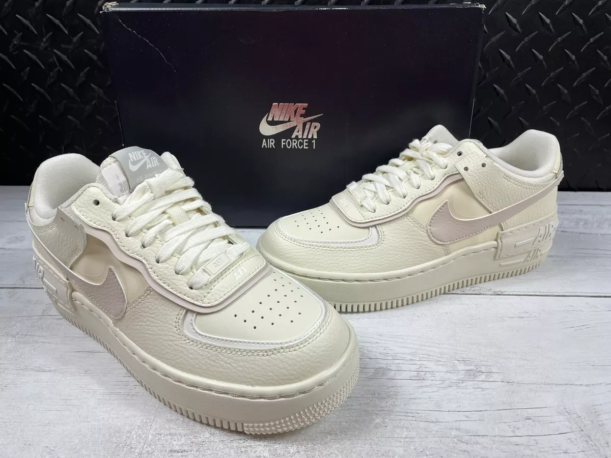 Air Force 1 Shadow Women' Size 8.5 Coconut Milk/ Desert Sand-Sail CU8591-102 Air Force 1 Shadow Women' Size 8.5 Coconut Milk/ Desert Sand-Sail CU8591-102