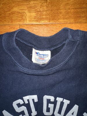 Vintage 80s Coast Guard Champion Reverse Weave Warmup Vintage 80s Coast Guard Champion Reverse Weave Warmup