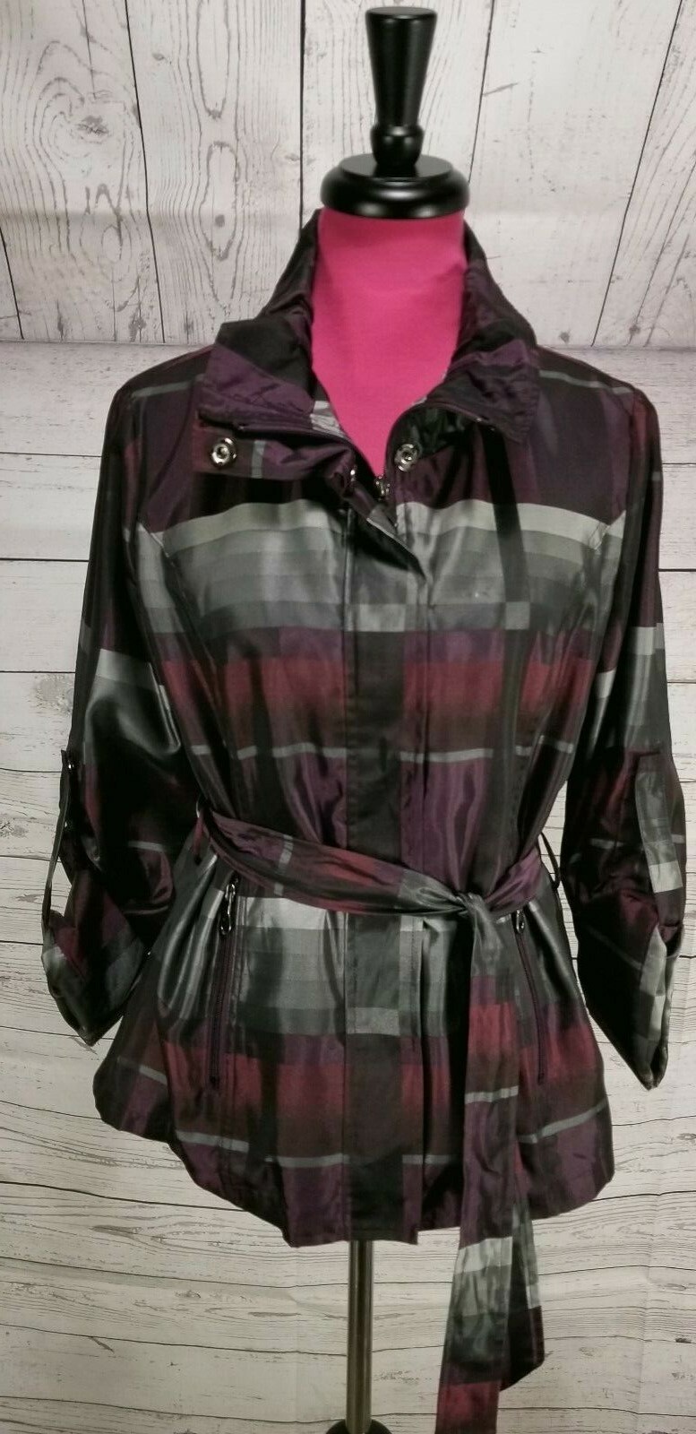 Cache Jacket Zip & Snap Button Closure Roll Tab S… - image 1