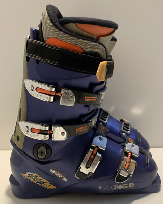 Downhill Ski Boots LANGE X9 ZERO Alpine Men's Size 7.5 Blue Orange