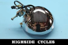 1233 99 HARLEY-DAVIDSON SOFTAIL CHROME HEADLIGHT HEAD LIGHT SHELL MOUNT BUCKET