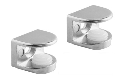 2 Stück x Glasbodenträgerwinkel für Platten 4 - 8 mm PP-GL-A48-01 der GTV