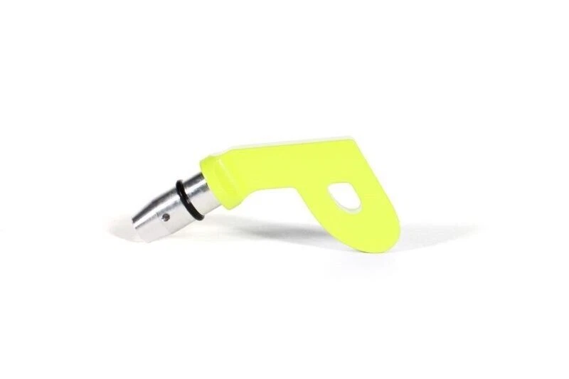 Perrin "P" Style Aluminum Engine Oil Dipstick Handle Neon Yellow For Subaru WRX - Image 2 of 4