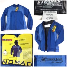 New Stearns Drywear Womens Medium (42 In Bust) Blue Hooded Nomad Rain Jacket