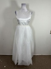 Bow Dream Girls Pageant Princess Ball Gown Ivory Color Size 12