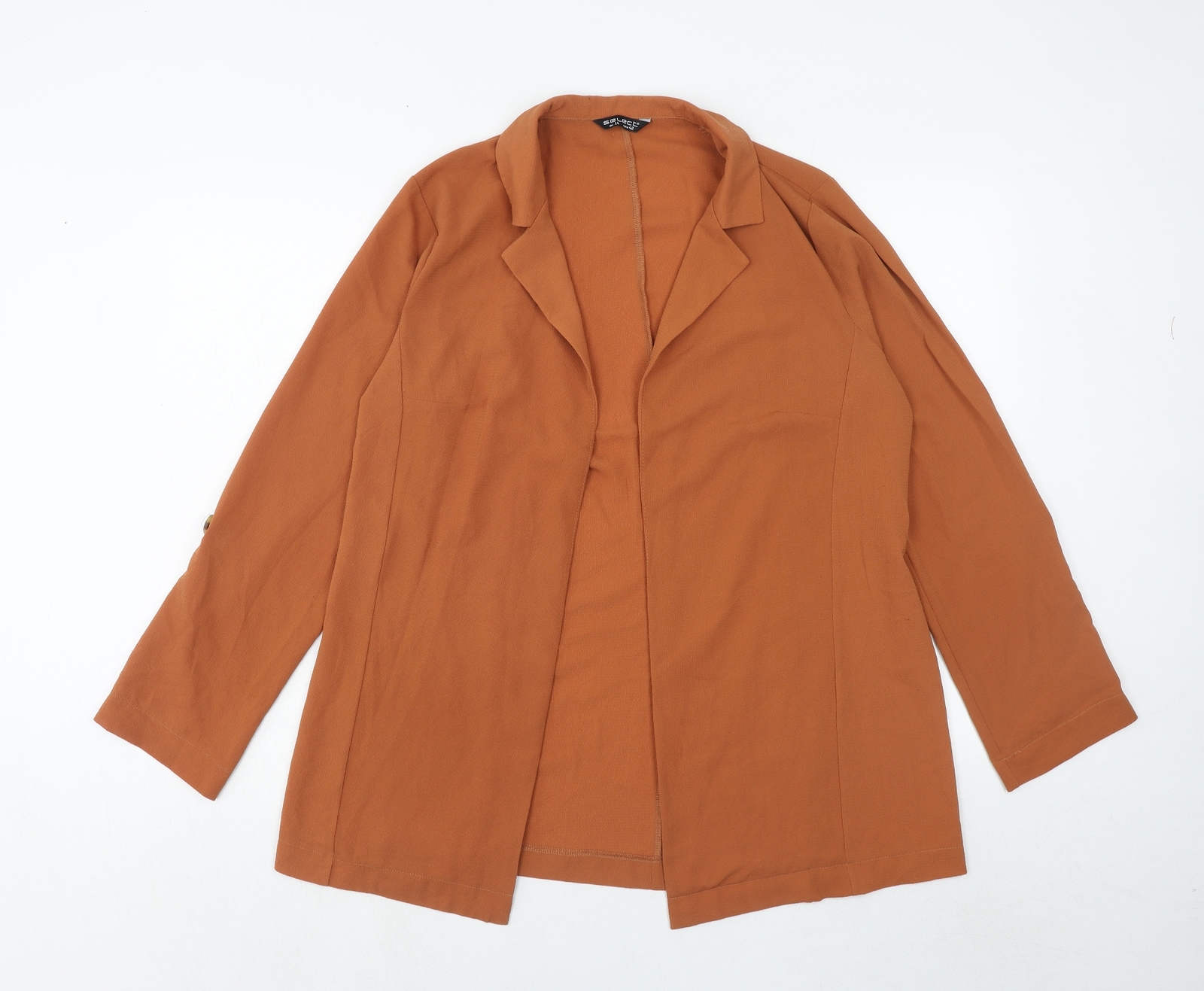 Select Womens Orange Polyester Blend Jacket Blaze… - image 1