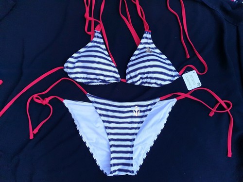 Maillot De Bain Bikini Charlott Taille 90B Orange - Haut Push-up - Neuf Avec étiquettes