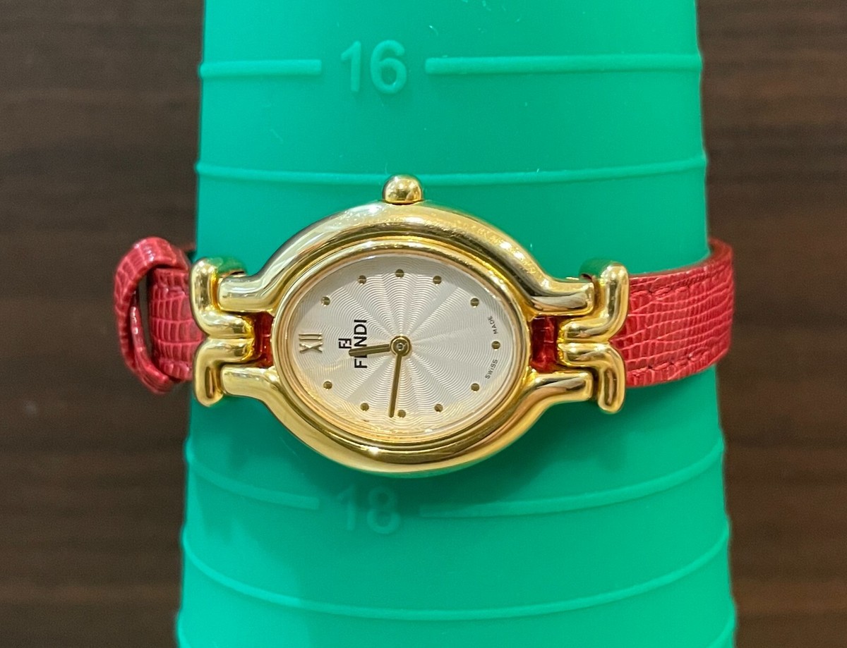 N MINT] FENDI 640L 5 colors Change Belt Chameleon Quartz  display picture 1