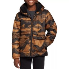 DSG Boys' Insulated Jacket Warm Cinnamon Dot Camo, Size XS, MSRP 65.00