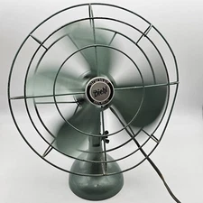 VTG Diehl Oscillating Desk Fan 4 Blade Tilt Head Model D10 AJ17 MCM Retro WORKS