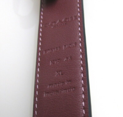 Coach $128 Horse and Carriage SIGNATURE BUCKLE BELT RED 78181 f78181 s-l400.jpg main image 3