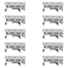 PCB DIN Rail Mounting Bracket Carrier Clips, for 35mm DIN Rail Gray, 10 Sets