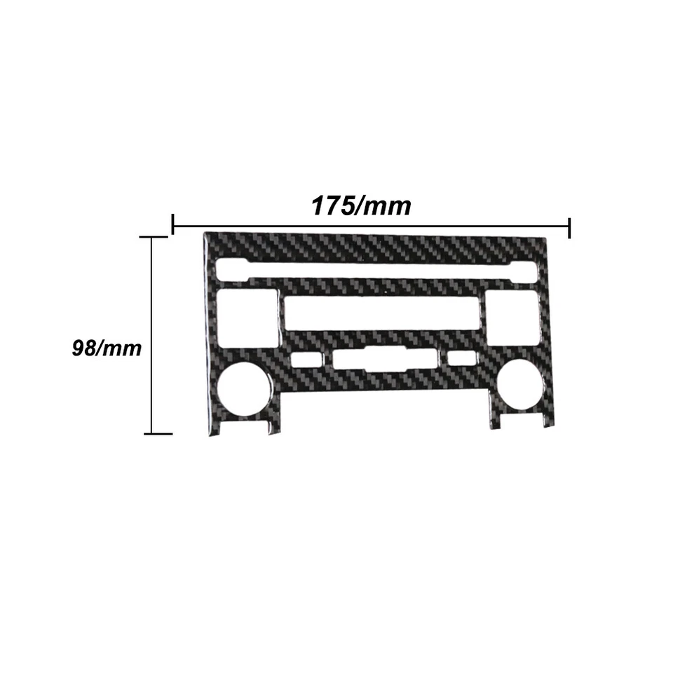 Carbon Fiber Radio With CD Player Cover Trim For Subaru Forester 2007-2008 - image 3 of 4