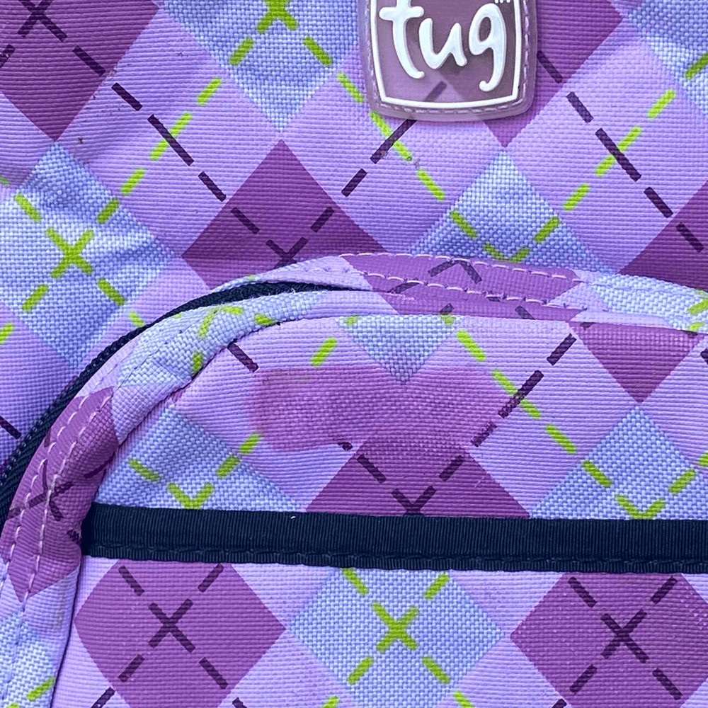 Tug Purple Argyle Pattern Mini Backpack. EUC! - image 6