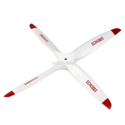 4-Bladed 12x6 4 Engine Wooden Propeller White for Nitro Gasoline RC Model Plane