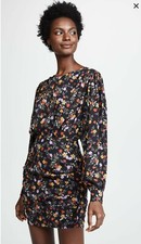 ASTR the Label Black Floral Mini Dress Size L AU 12 Brand New With Tags