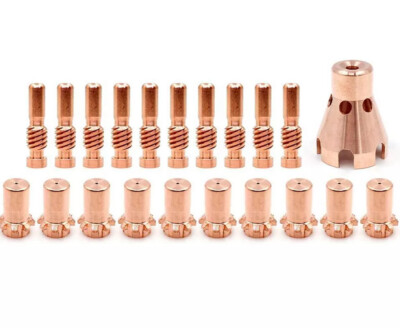 21pcs Plasma Electrode Tip Drag Shield Cap for Lincoln ProCut-55/80 Cutter Torch