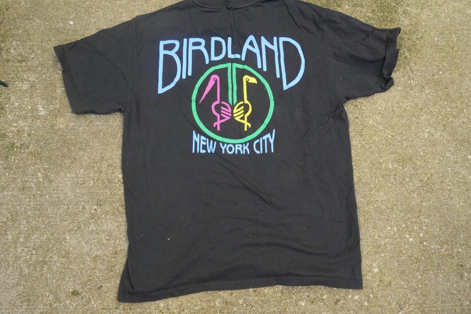 VTG Birdland Jazz Corner of the World Club Logo New York City NYC Black