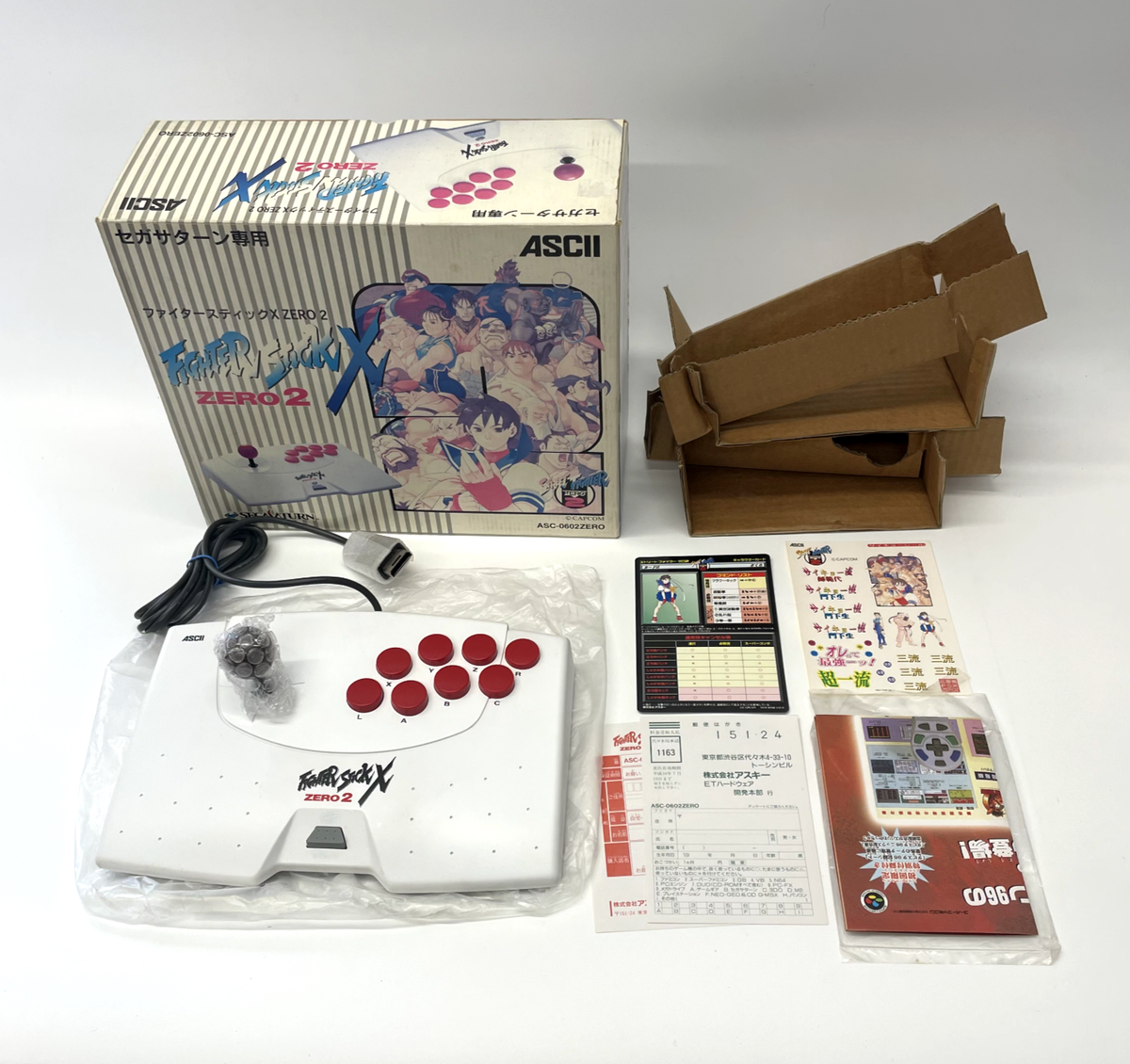 Sega Saturn ASCII Fighter Stick X Zero 2 Arcade Fight Stick Controller
