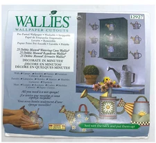 NOS Wallies 12927 Debbie Mumm Watering Cans Pre-pasted Wallpaper Cutouts