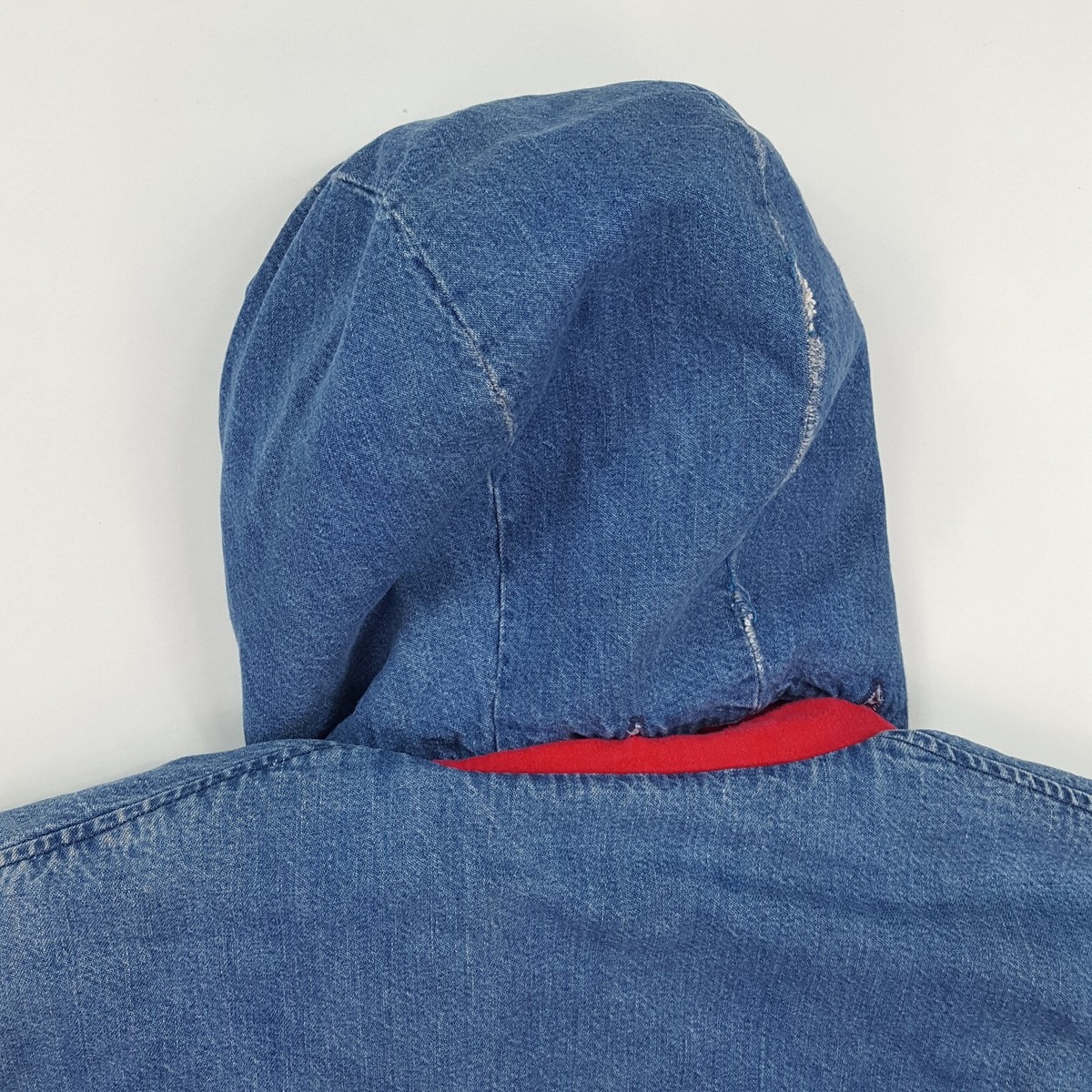Polo Ralph Lauren Hooded Lined Men's Large Denim Jean Jacket Polo Ralph Lauren Hooded Lined Men's Large Denim Jean Jacket