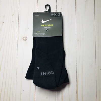 Nike Vapor Knee High with Dri-Fit Tech Baseball Socks Size WMN 4-6 / YTH 3Y-5Y 91205807457 | eBay
