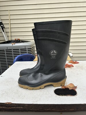 Bata Mens Rubber Steel Shank Rain Boots Shoes Waterproof size 10