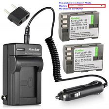 Kastar Battery AC Travel Charger for Fujifilm NP-150 BC-150 Fuji FinePix S5 Pro