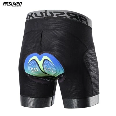 Herren Radfahren Unterwäsche Gel Pad Fahrrad MTB Kleidung Rennen Shorts Stoßfest - Bild 1 von 4
