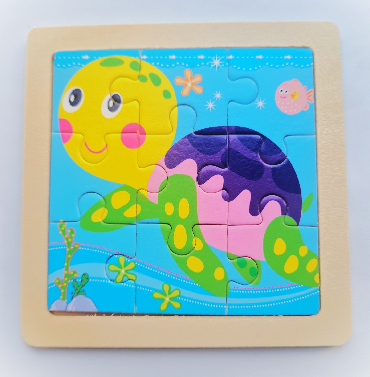 9 pcs Wooden Jigsaw Puzzles Kids Toddlers Educational Preschool