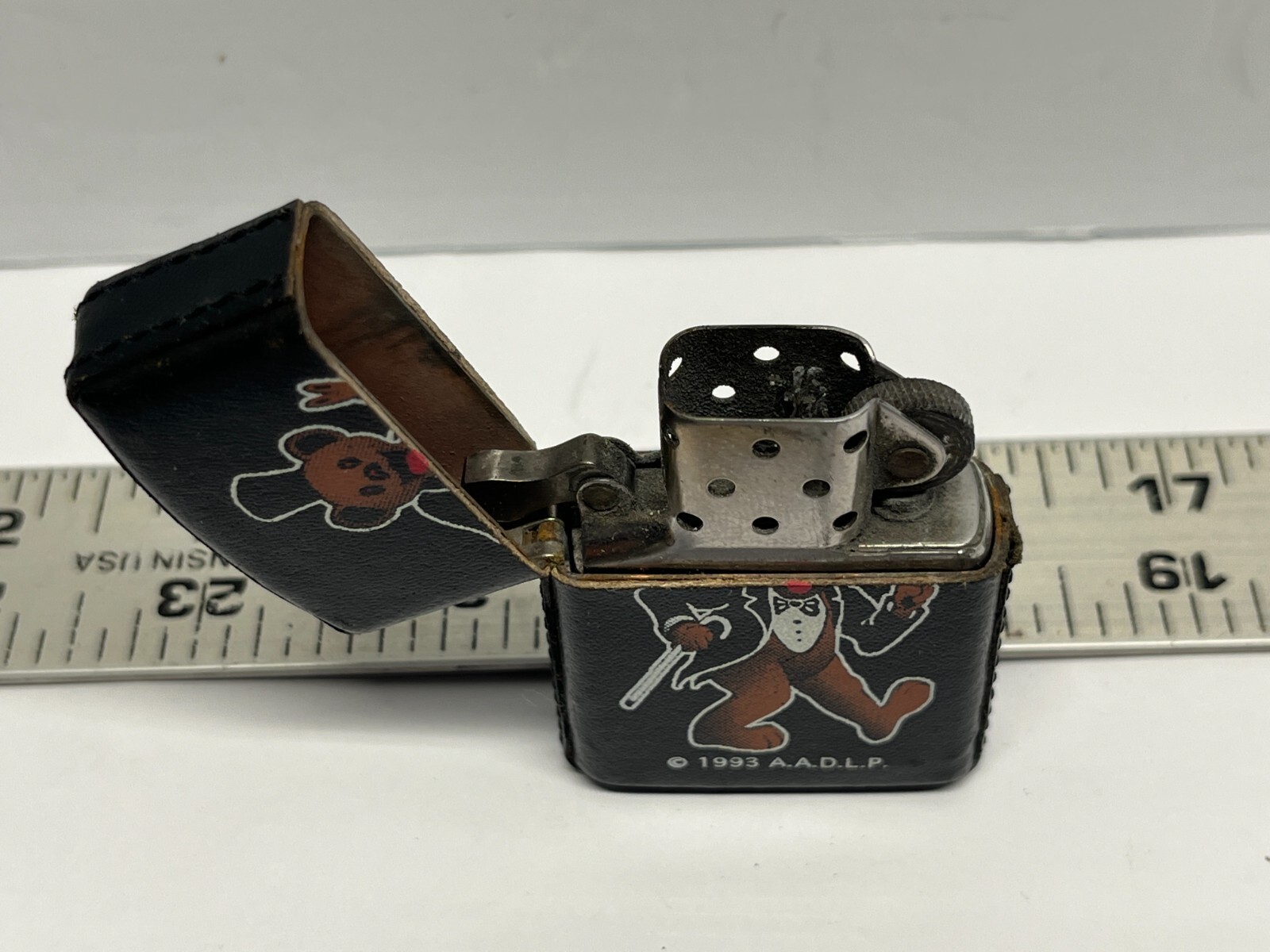 Grateful Dead Zippo Lighter 1993 Leather Wrap eBay