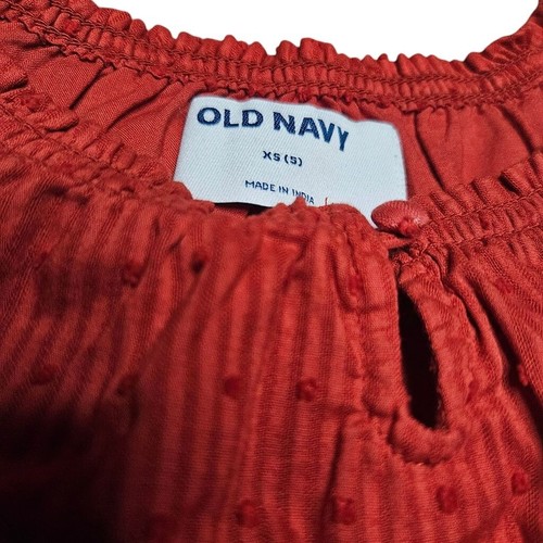 Old Navy XS 5 Burnt Orange Tiered Dress - Picture 3 of 4