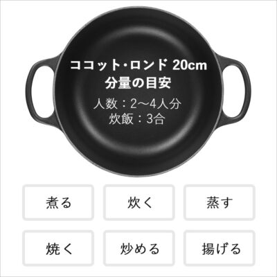 Le Creuset Cocotte Ronde Matte Black 20cm 2.4L GAS IH OVEN | eBay