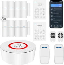 Wireless Home Alarm System 15-Piece Kit, WiFi Alarm System for Home Security