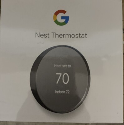 Google Nest G4CVZ Programmable Wi-Fi Thermostat - Charcoal Color #7670