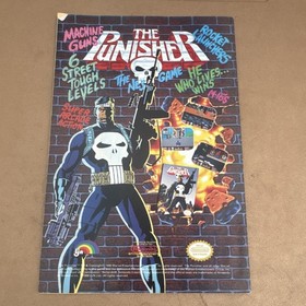 Marvel Moon Knight Comic Book & The Punisher NES Poster Original 1990